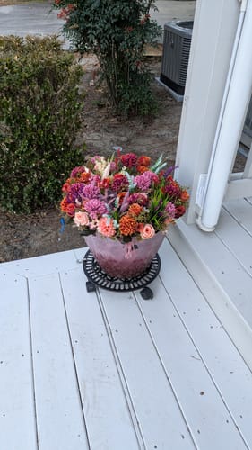 Customer photo review of Clearance Bulk 16 Bundles Mixed Outdoors Plastic Plants Artificial Flowers UV Resistant Wholesale