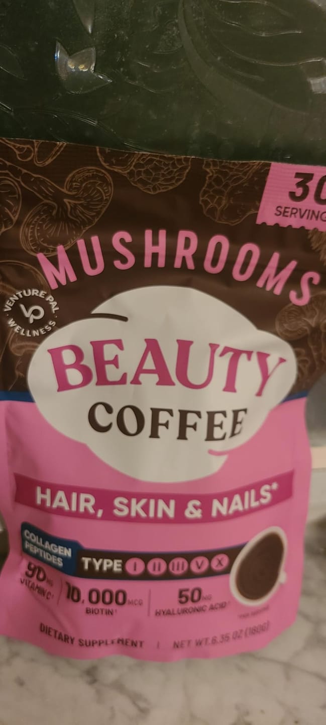 Customer photo review of Mushroom Beauty Coffee - 30 servings