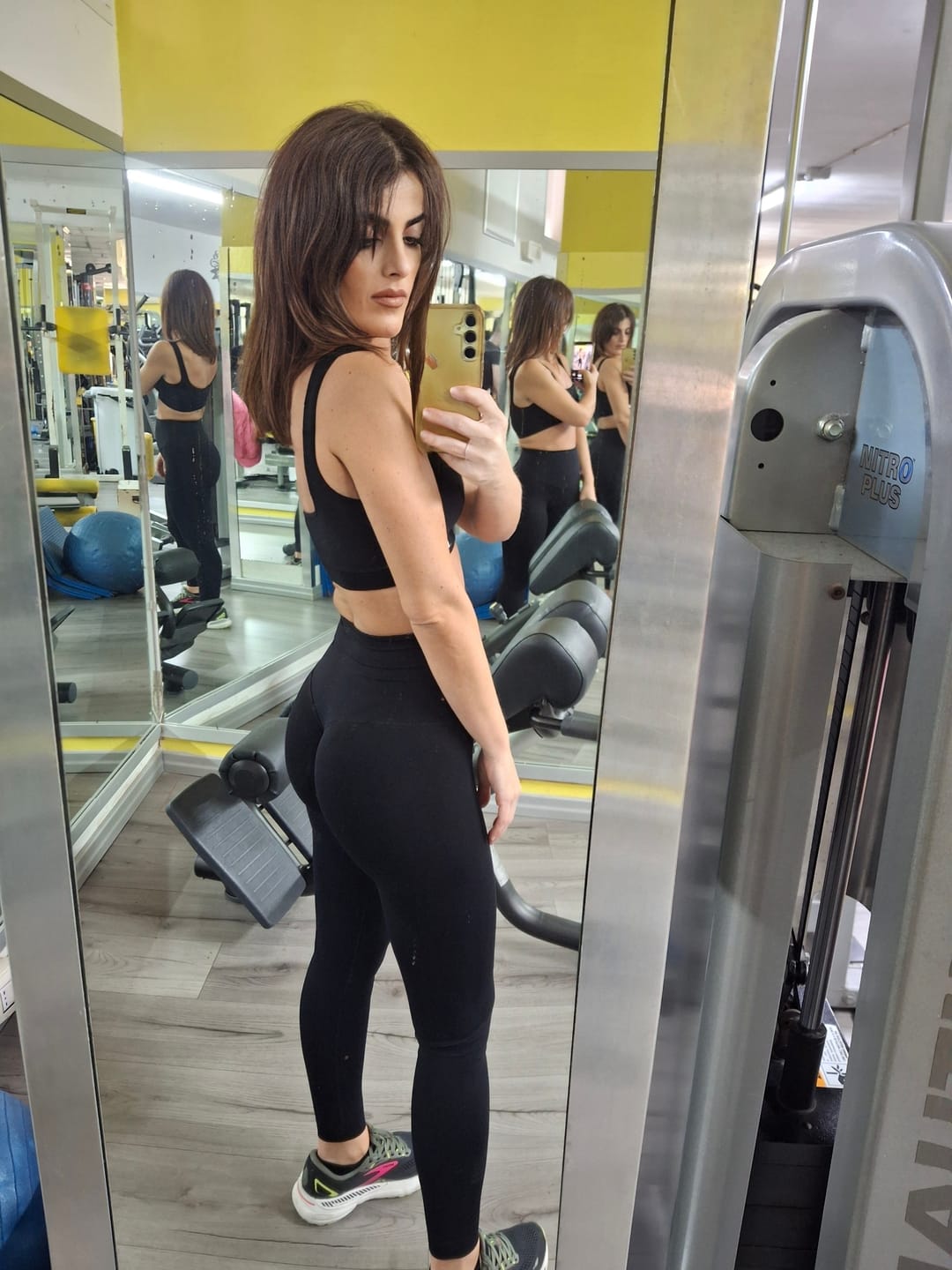 Customer photo review of Leggings Push Up All-Up Nero Liquirizia