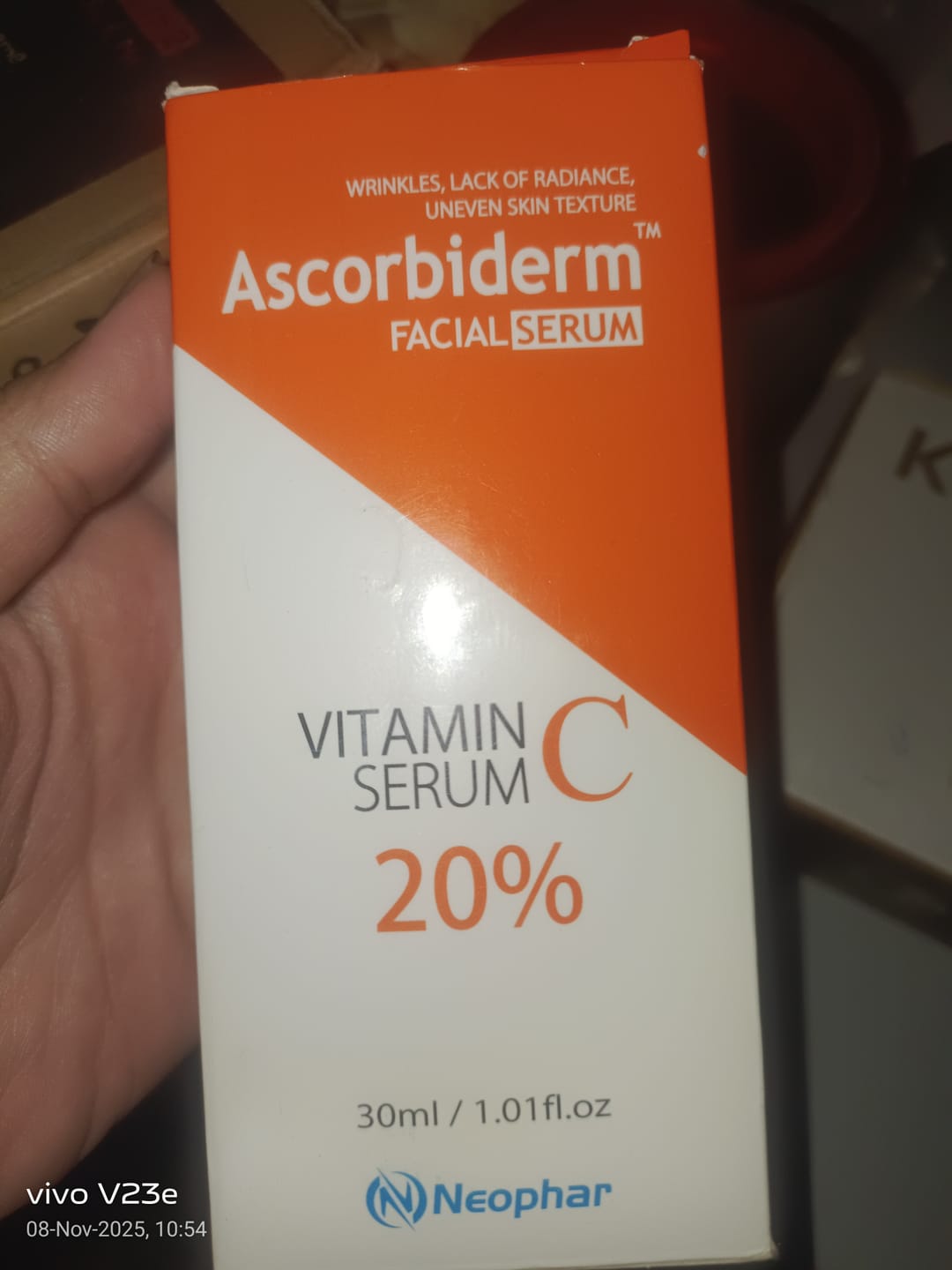 Customer photo review of Ascorbiderm Vitamin C Facial Serum 20%