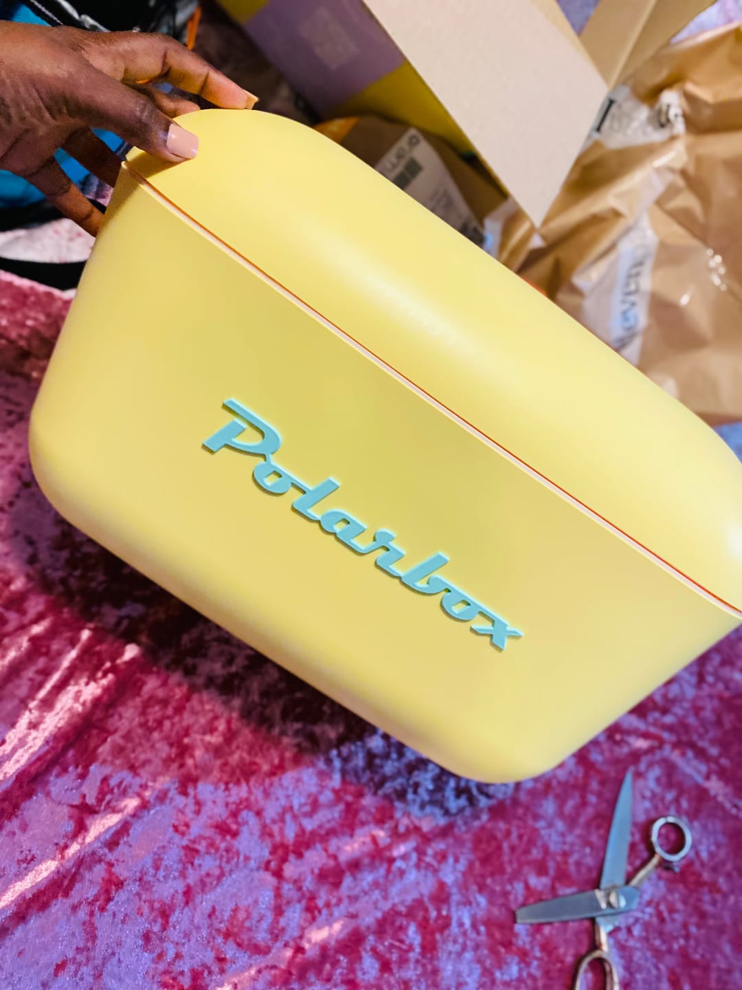 Customer photo review of Polarbox Retro Cooler Box 20L / 12L Yellow