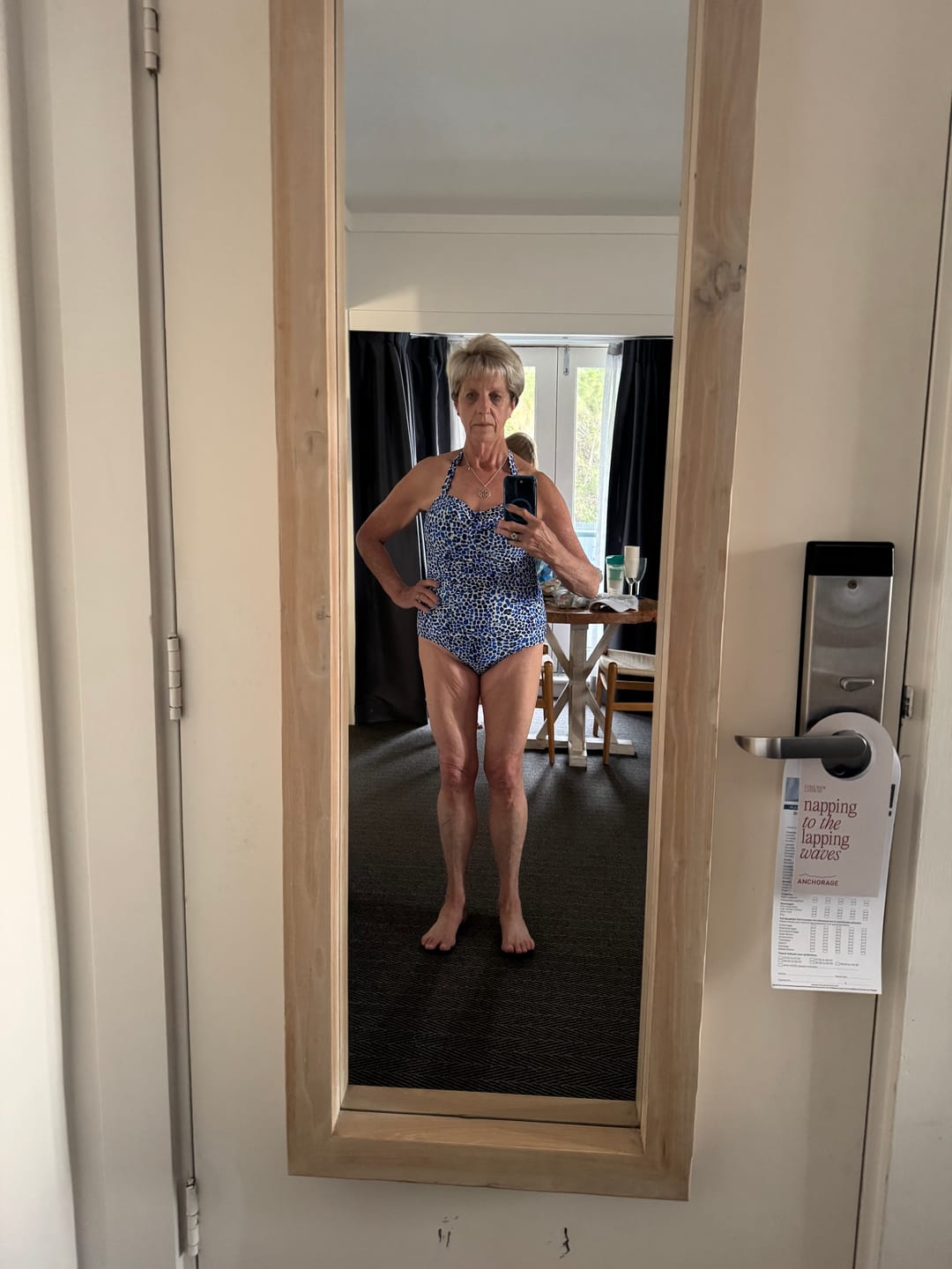 Customer photo review of Peru Bandeau One Piece Swimsuit