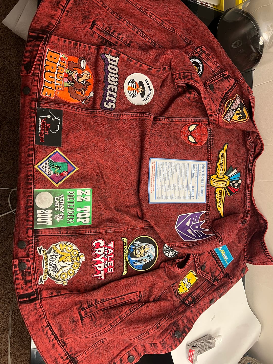 Customer photo review of The Altars Of Redness - Vest