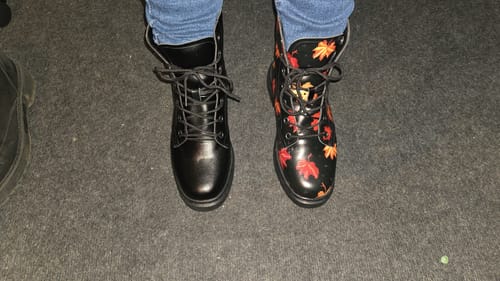 Customer photo review of Cozy Autumn Boots
