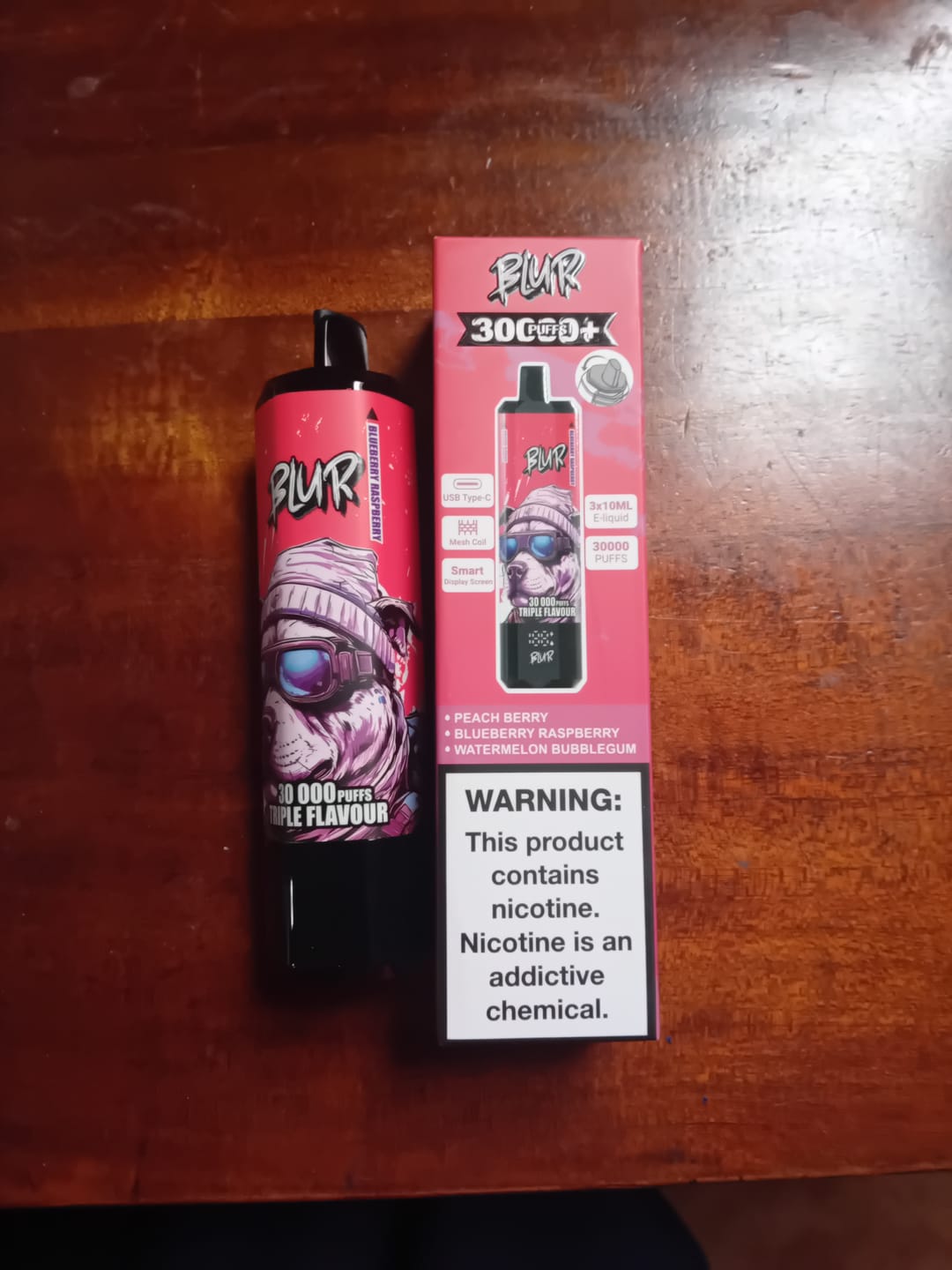 Customer photo review of Blur 30000 - 30K – Jednorazówki – E papieros – 2% – 30000 Buchów – Triple Smaków