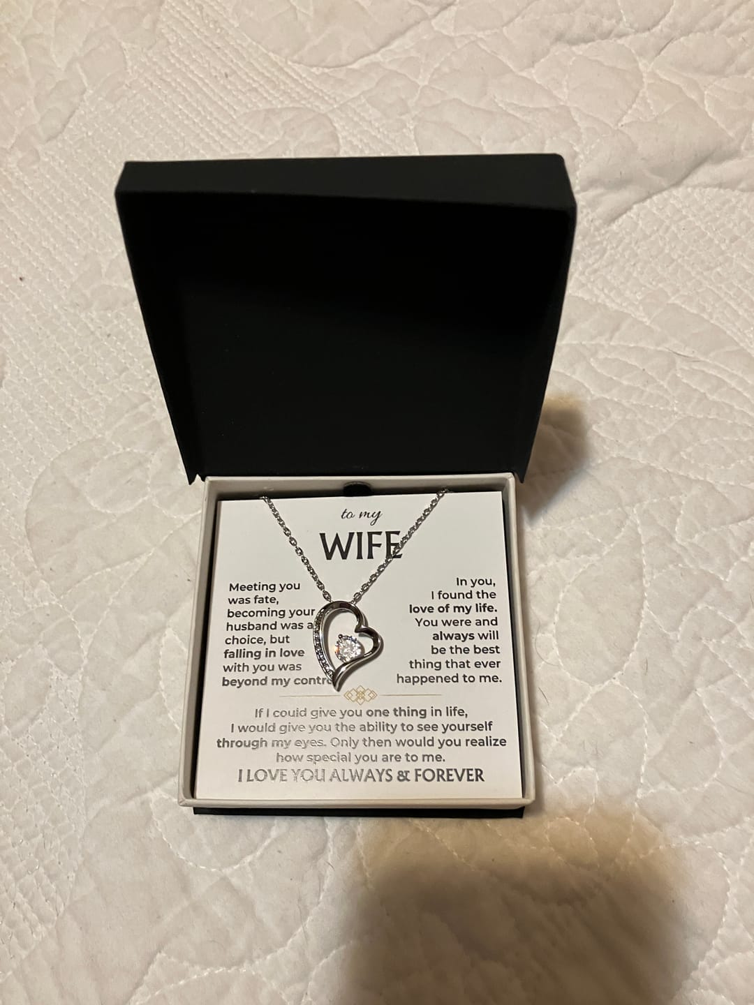 Customer photo review of For the Love of My Life 💞 — The Words I Could Never Say Out Loud