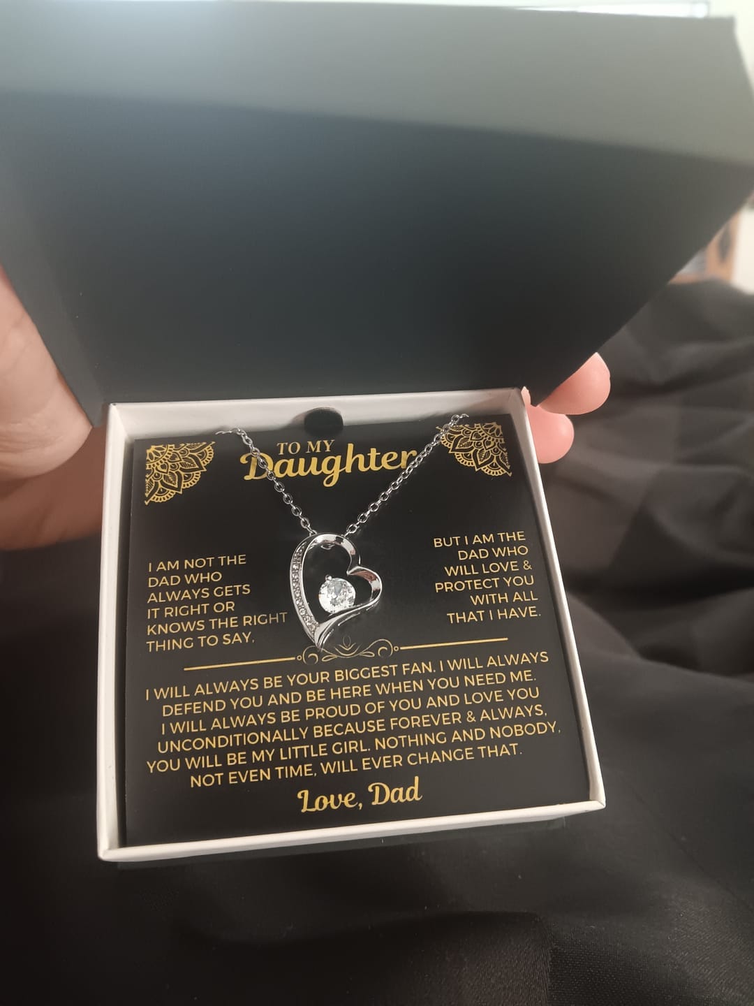 Customer photo review of To My Daughter - Love Dad - Beautiful Gift Set - SS559
