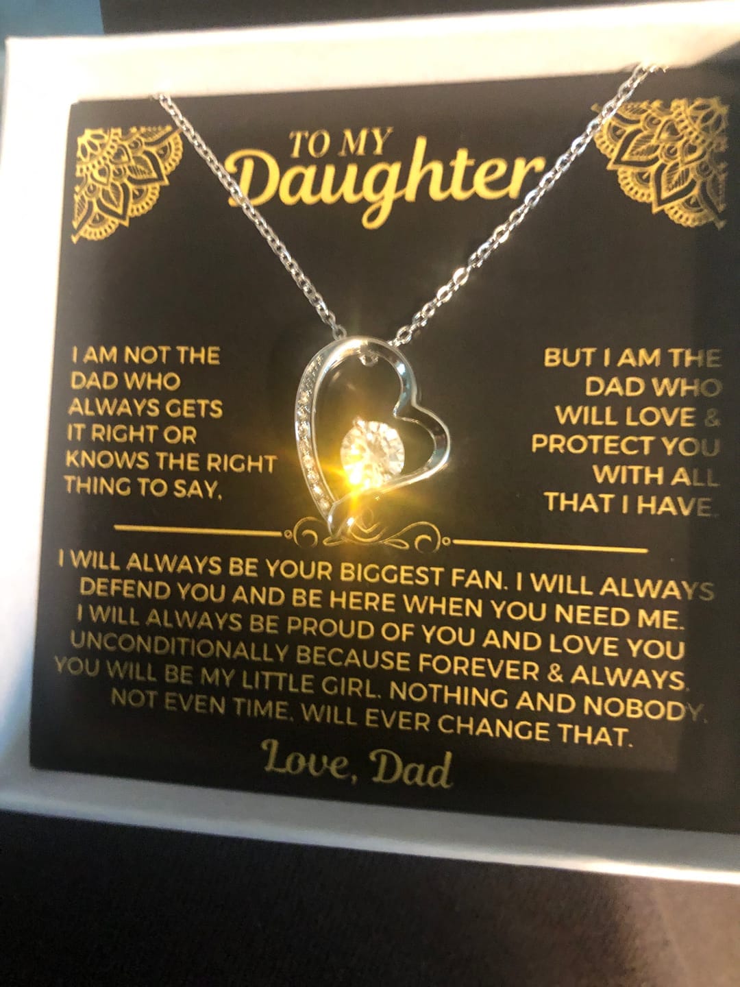 Customer photo review of To My Daughter - Love Dad - Beautiful Gift Set - SS559