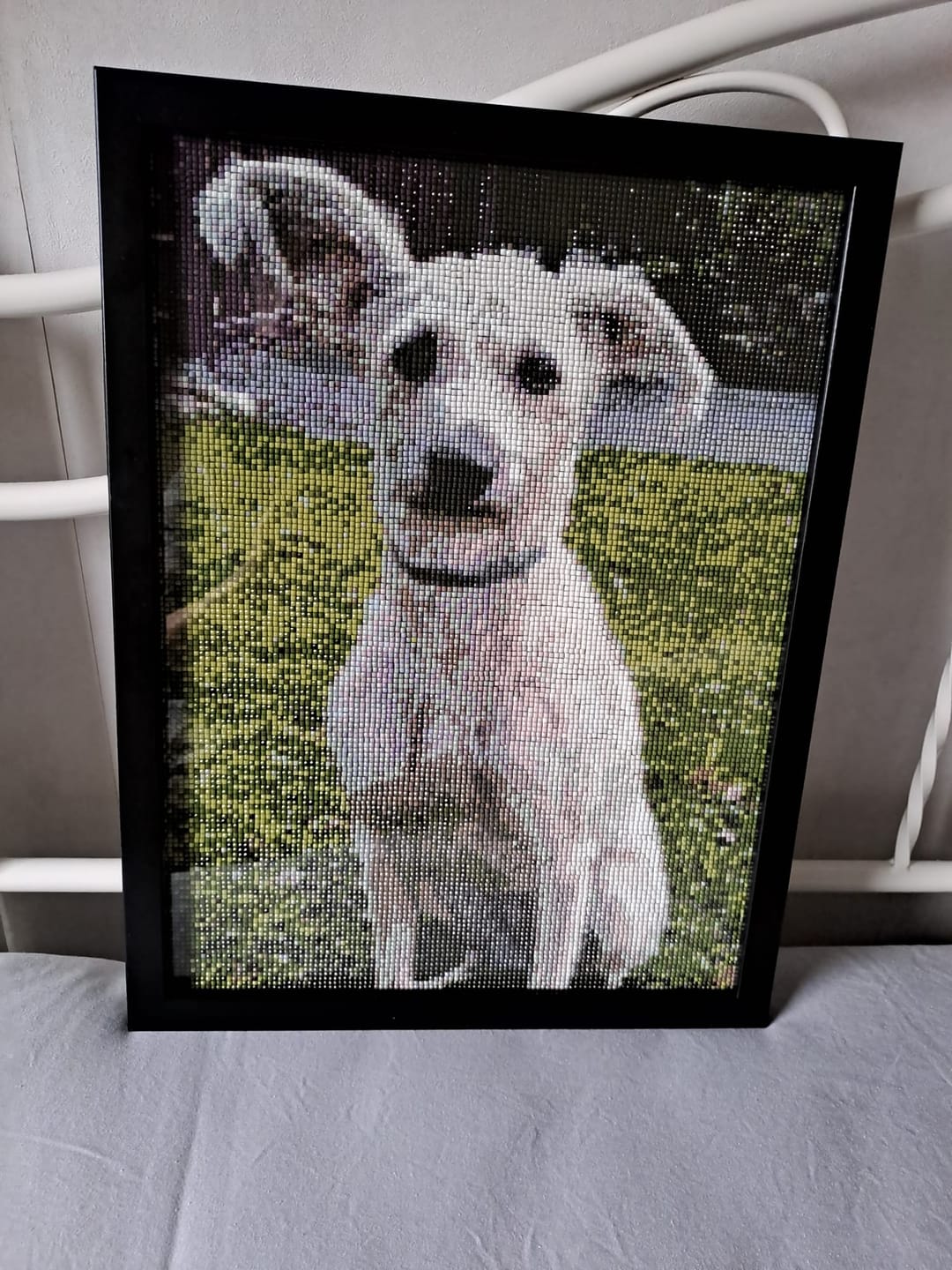 Customer photo review of Diamond Painting -maalaus omasta kuvasta