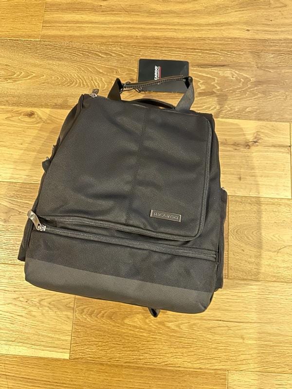 Customer photo review of Flight Essentials Softside Deluxe Backpack, 23L