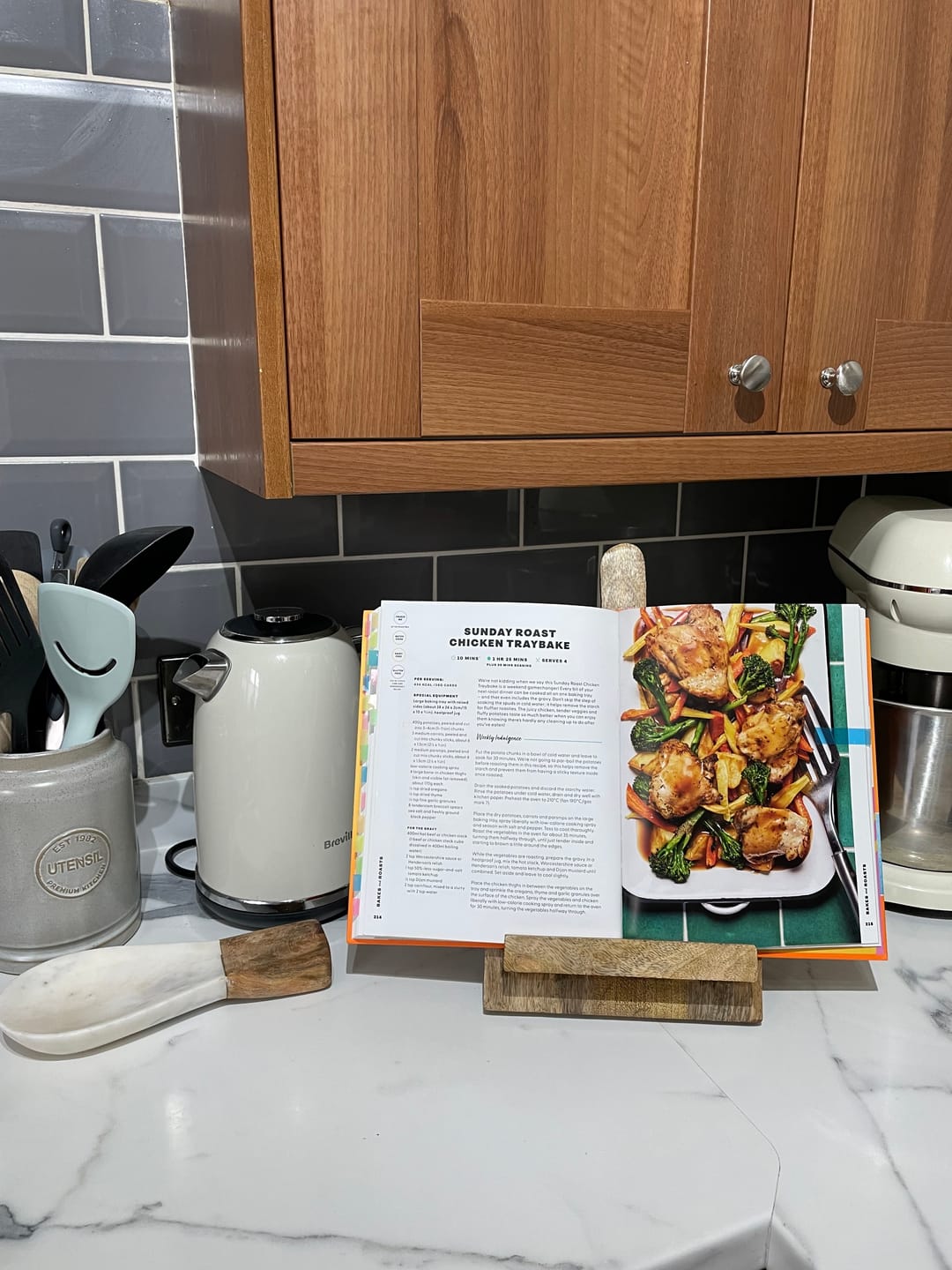 Customer photo review of Rustic Recipe Book Stand