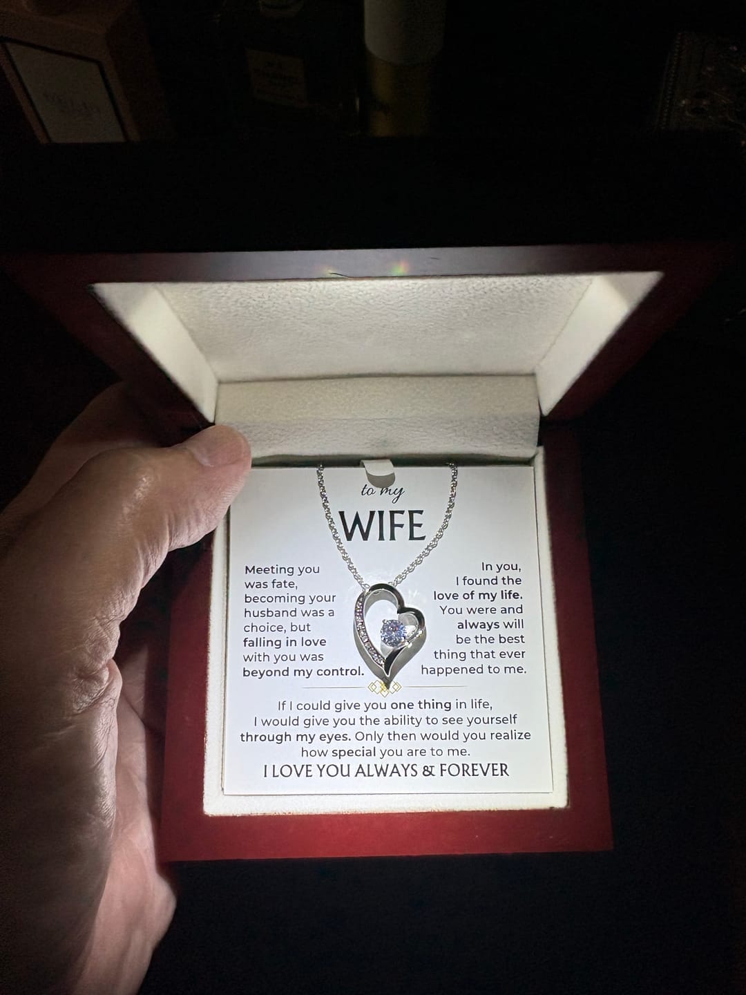 Customer photo review of For the Love of My Life 💞 — The Words I Could Never Say Out Loud