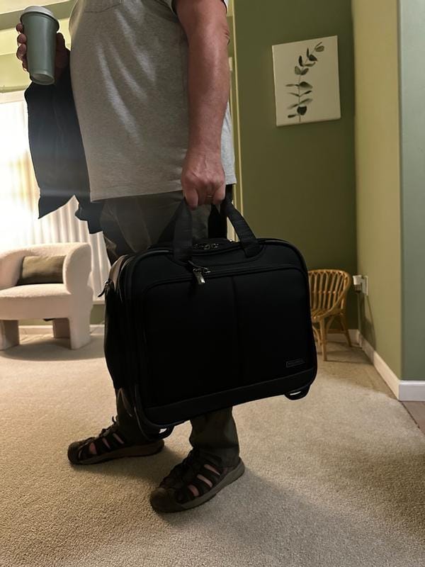 Customer photo review of Flight Essentials Softside Wheel-A-Board Bag - 30L