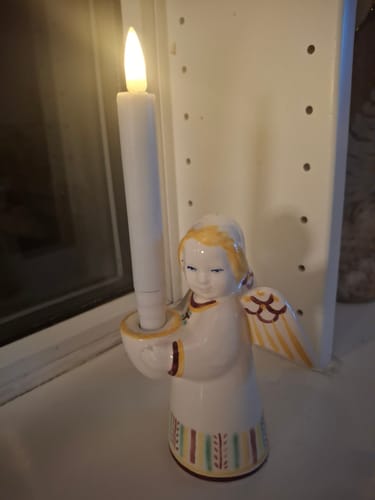 Customer photo review of Juletræslys belagt med stearin 6 stk