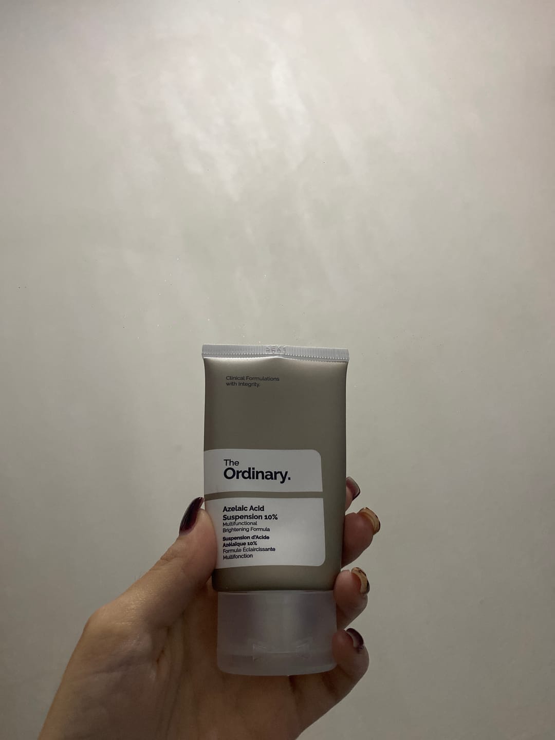 Customer photo review of Azelaic Acid 10% Suspension Brightening Cream
