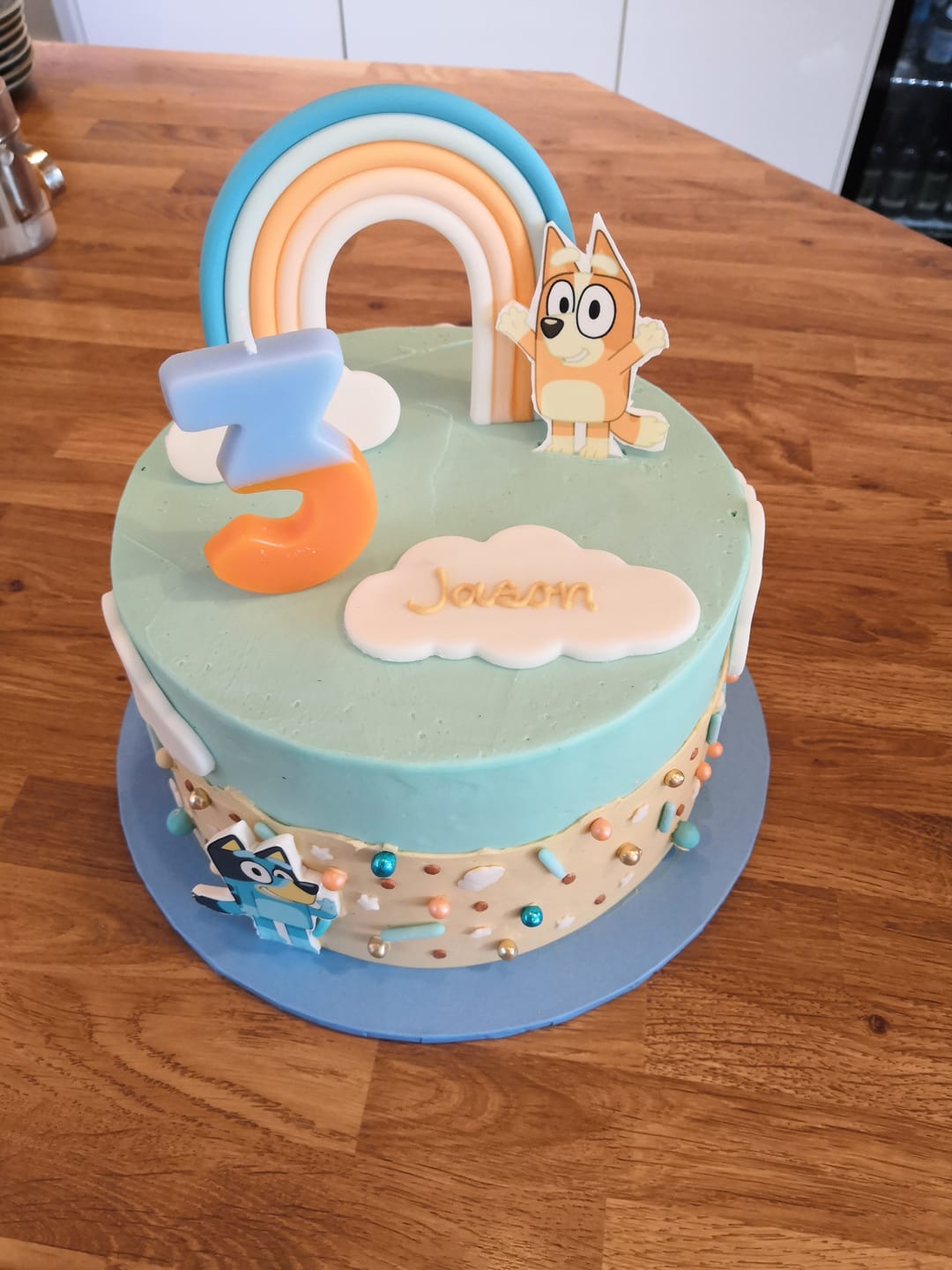 Customer photo review of Bluey Cake