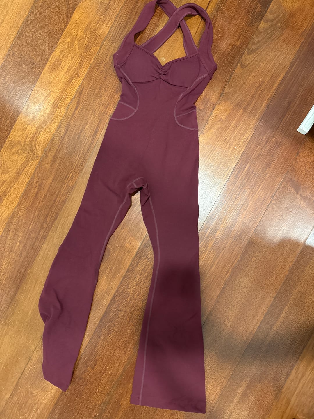 Customer photo review of The Sculpt Onesie / Black-Cherry
