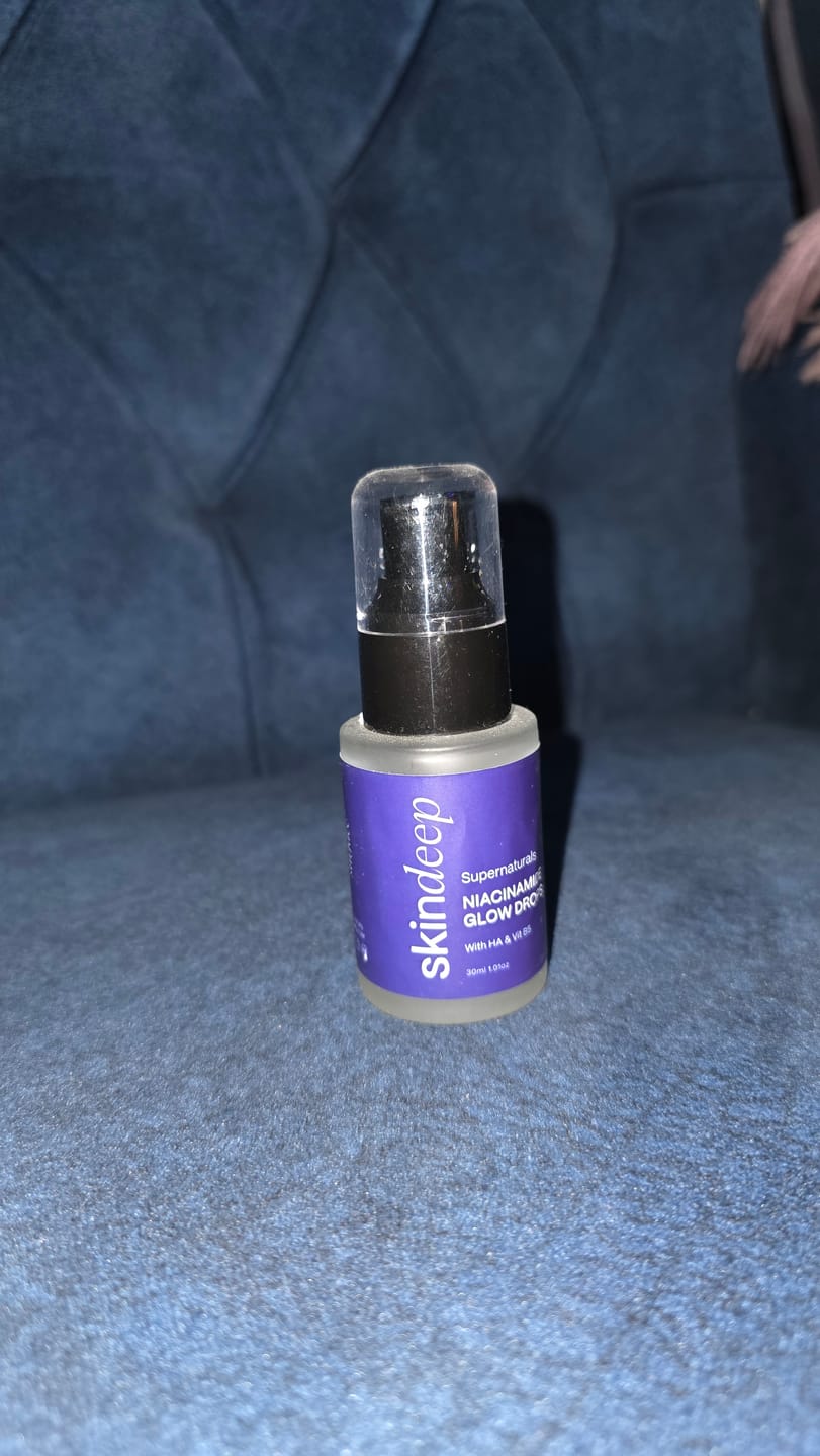 Customer photo review of NIACINAMIDE GLOW DROPS - with HA & Vit B5