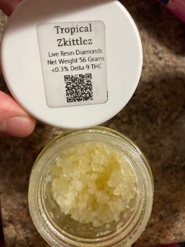 Customer photo review of Purple Diamond Kush | Live Rosin
