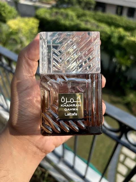 Customer photo review of Lattafa Khamrah Qahwa Eau De Parfum For Unisex