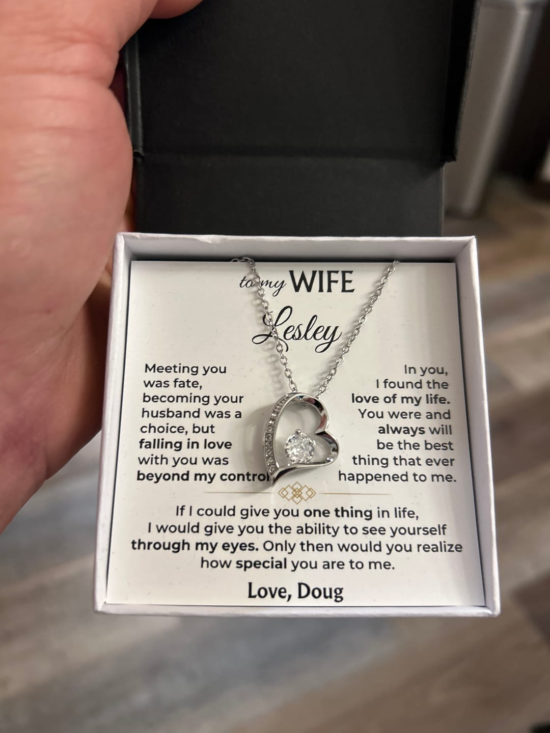 Customer photo review of For the Love of My Life 💞 — The Words I Could Never Say Out Loud