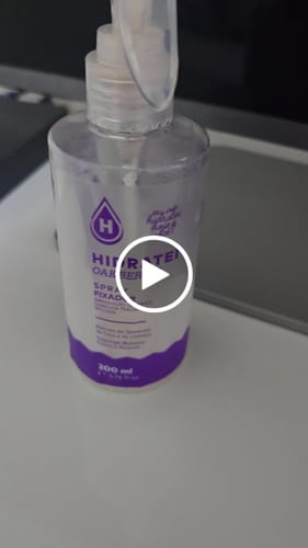 Customer video review of Spray Fixador Hidratei OAKBERRY 200ml