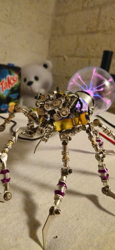 Customer photo review of Cyberpunk Plasma Ball Spider