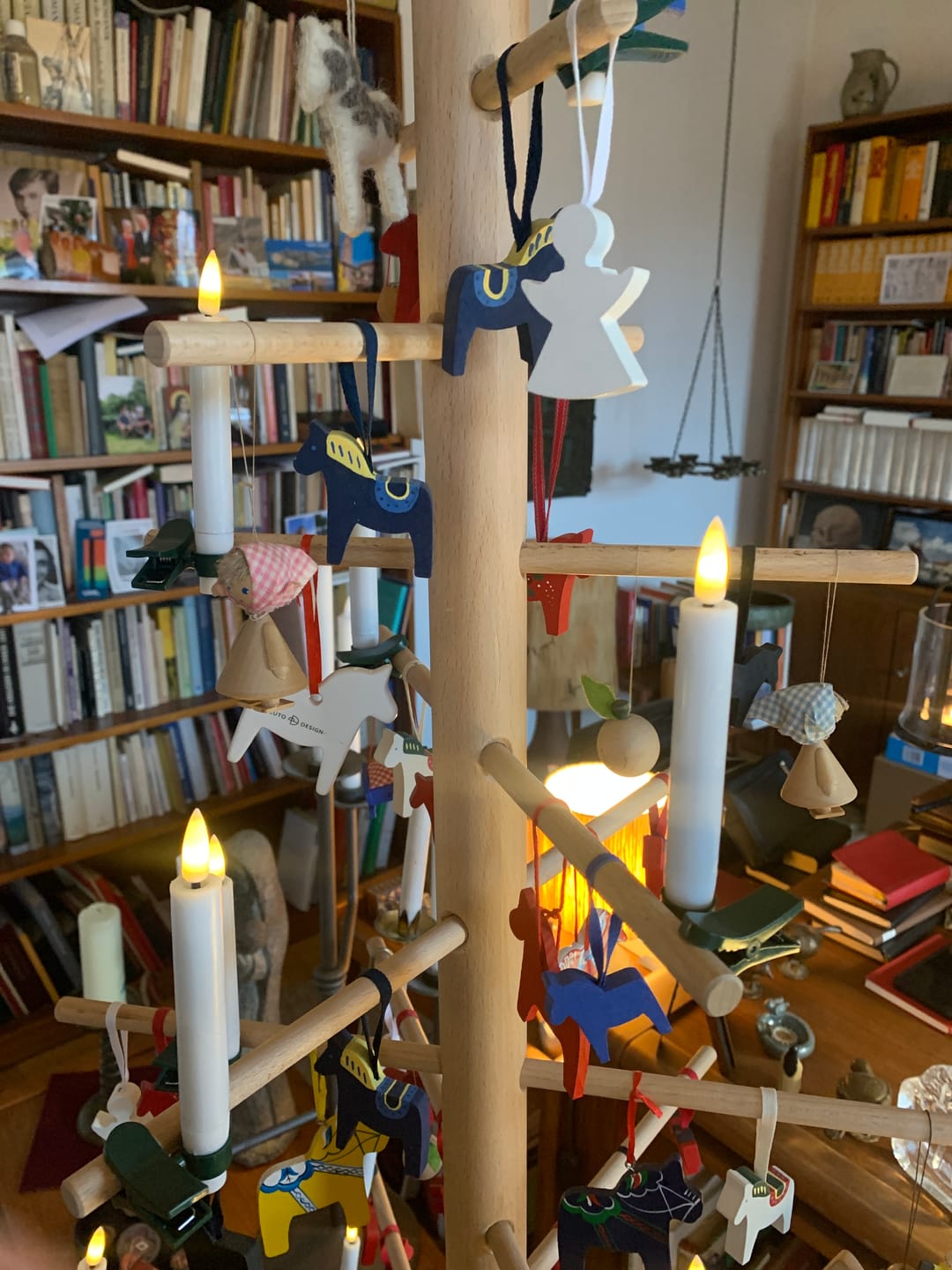 Customer photo review of Juletræslys belagt med stearin 6 stk