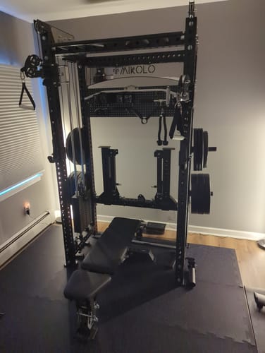 Customer photo review of ANUBIS™-2.0 Elite Half Rack Functional Trainer With Dual Weight Stacks