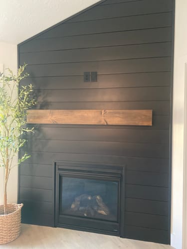 Customer photo review of Contemporary Mantels