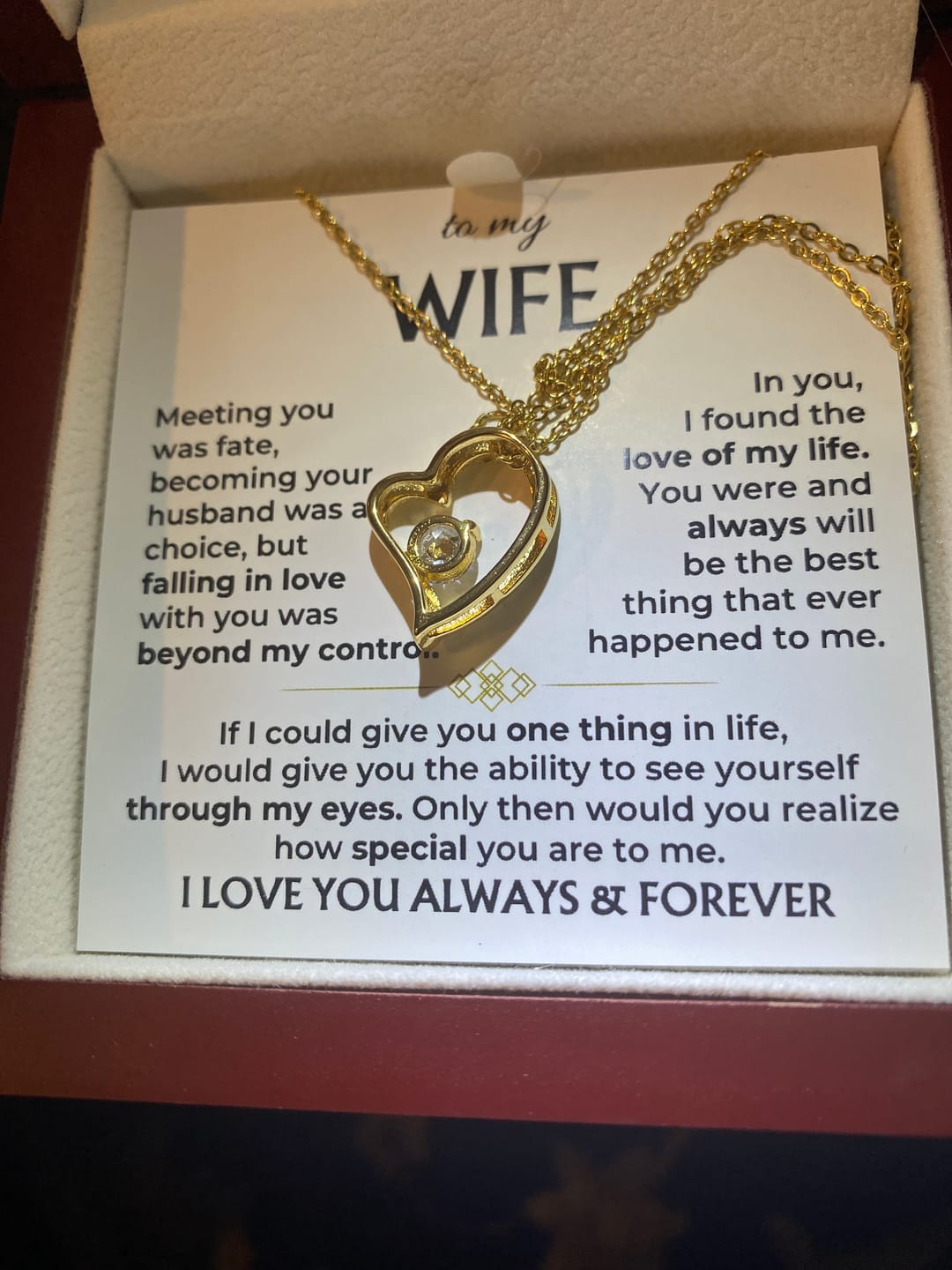 Customer photo review of For the Love of My Life 💞 — The Words I Could Never Say Out Loud