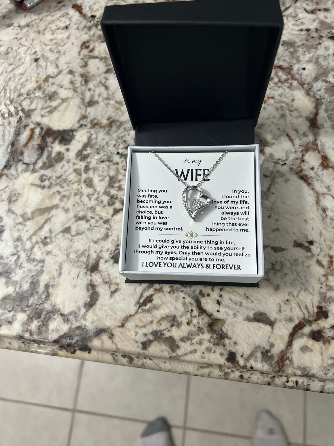 Customer photo review of For the Love of My Life 💞 — The Words I Could Never Say Out Loud