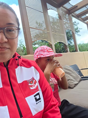 Customer photo review of 2025 Tonga Performance Hoodie