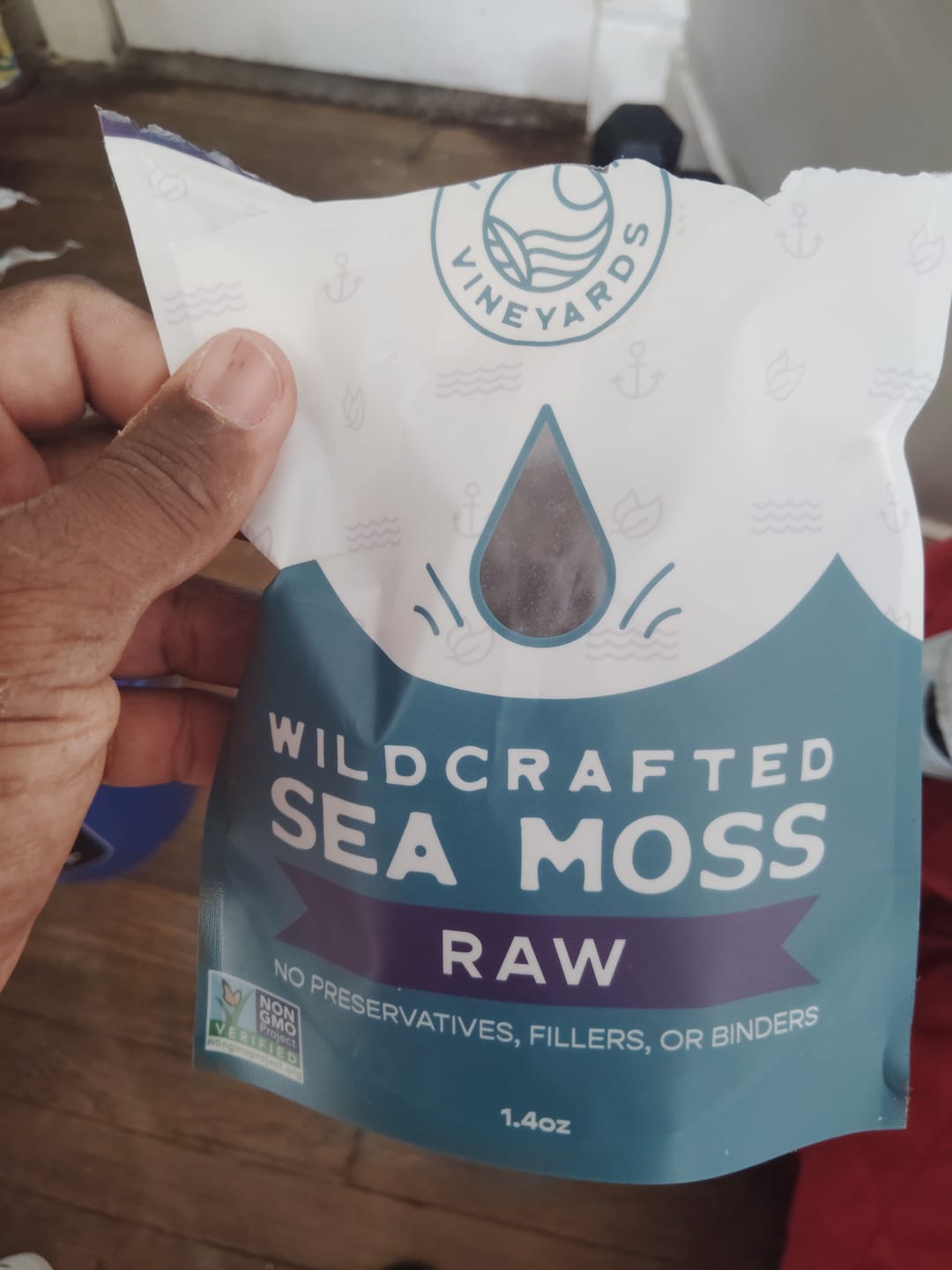 Customer photo review of Premium Purple Raw Sea Moss (1.4 oz)
