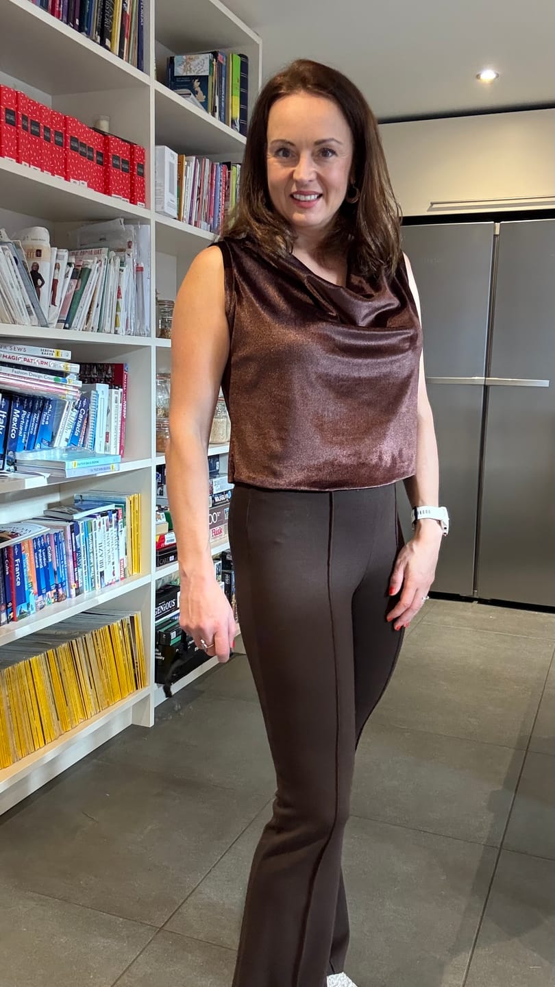 Customer photo review of Plain Stretch Velvet Fabric