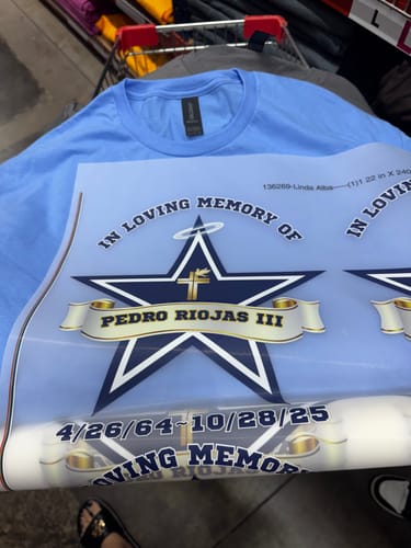 Customer photo review of Gang Sheet (Builder)