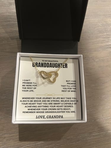 Customer photo review of To My Granddaughter - Forever Linked Hearts - Gift Set