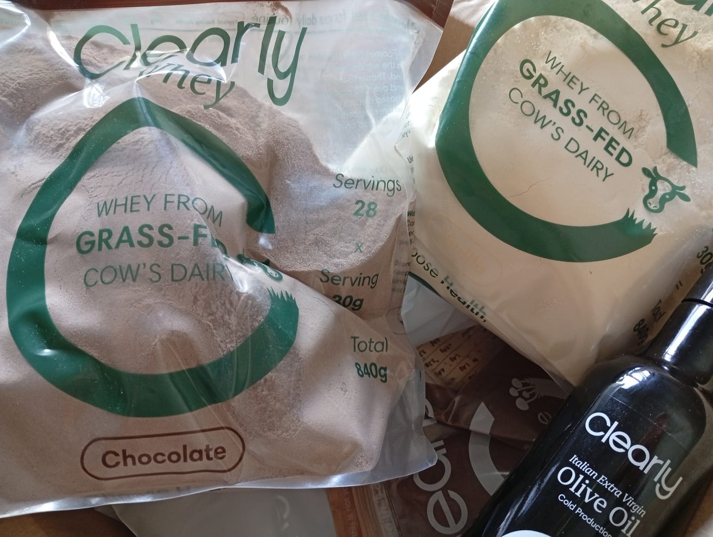Customer photo review of Grass-fed Whey