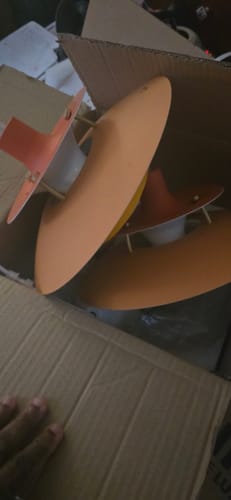 Customer photo review of Designer PH5 Colorful Umbrella Pendant Lights Macaron Nordic LED Ceiling Lamp Art Decor Living Room Lamparas Lighting Fixtures