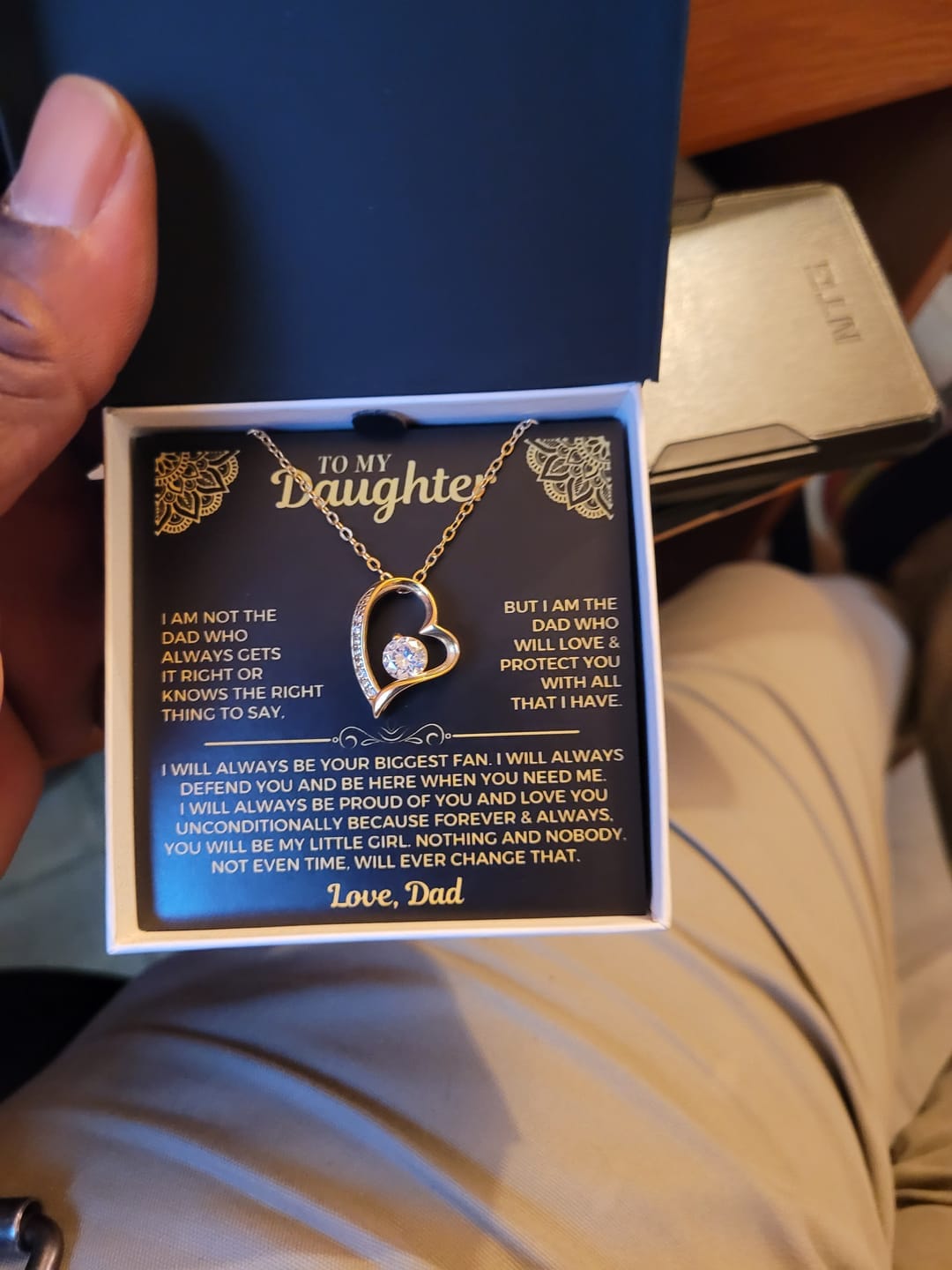 Customer photo review of To My Daughter - Love Dad - Beautiful Gift Set - SS559