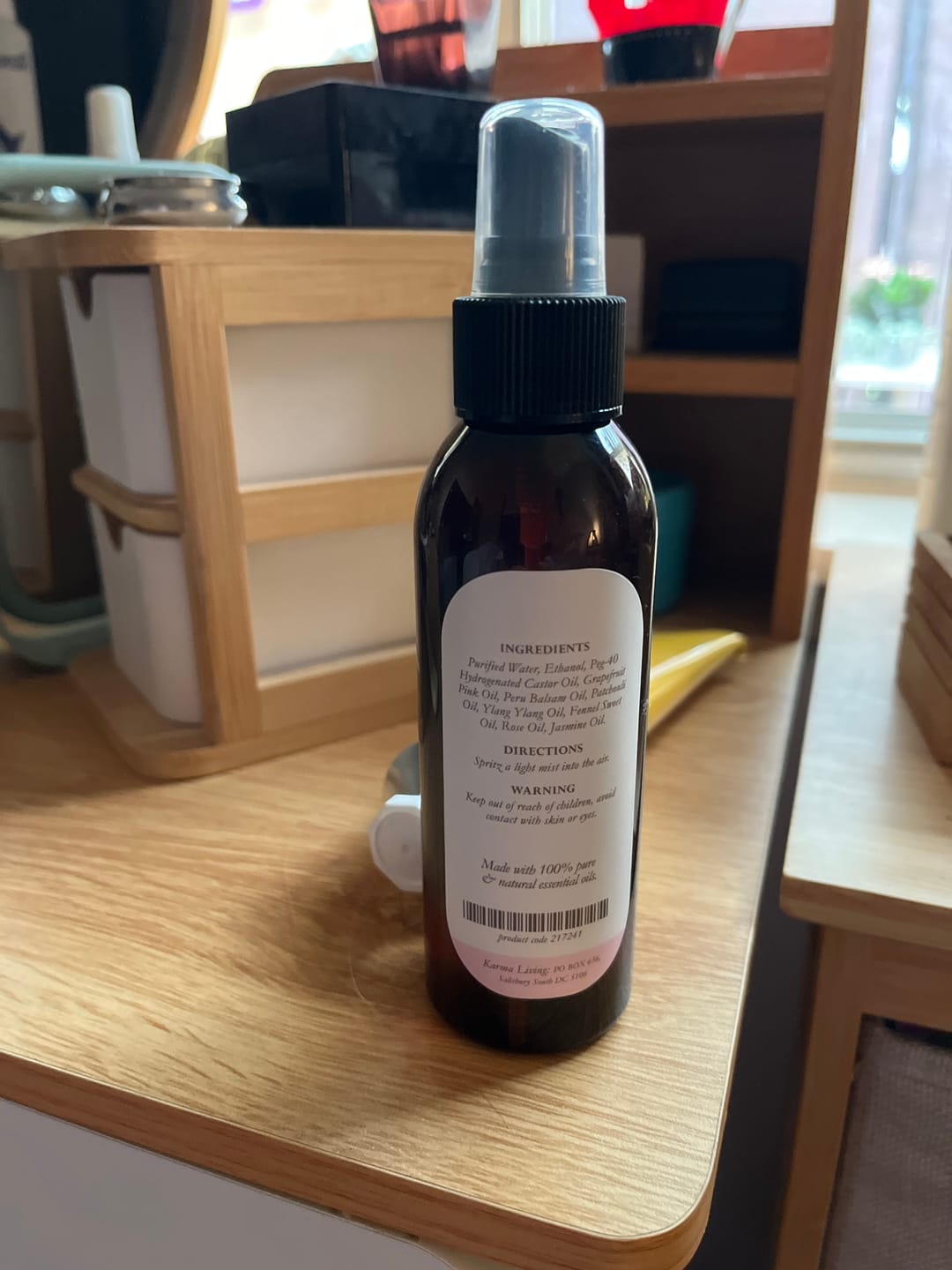Customer photo review of Goddess Essential Oil Room Spray