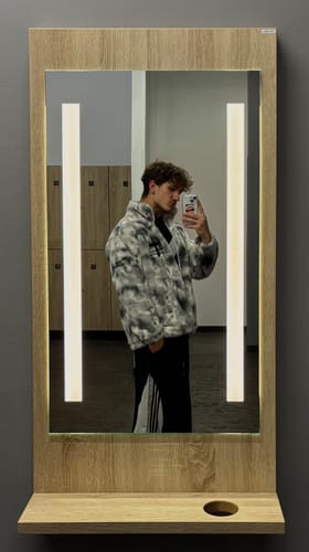 Customer photo review of Gothic Letter Embroidered Jacket