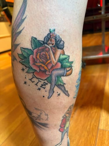 Customer photo review of Painless Tattoo Numbing Cream