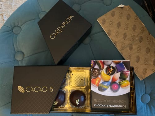 Customer photo review of Chocolate Covered Gulab Jamun, 8 piece