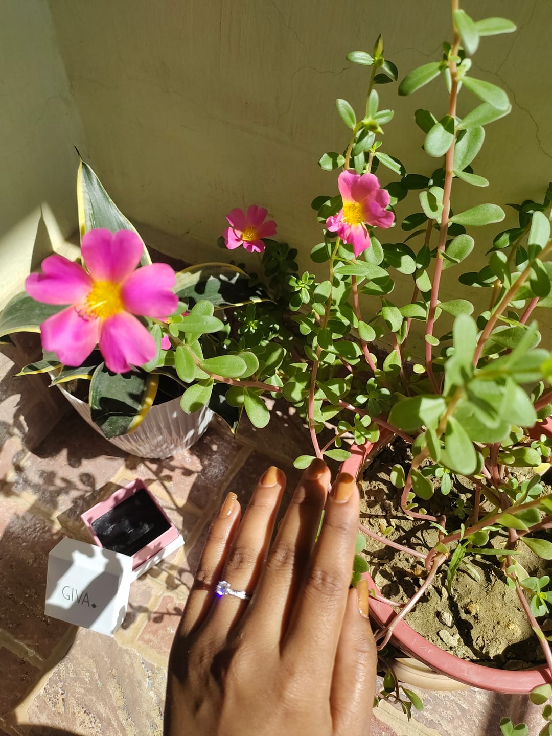 Customer photo review of Silver Zircon Layered Ring