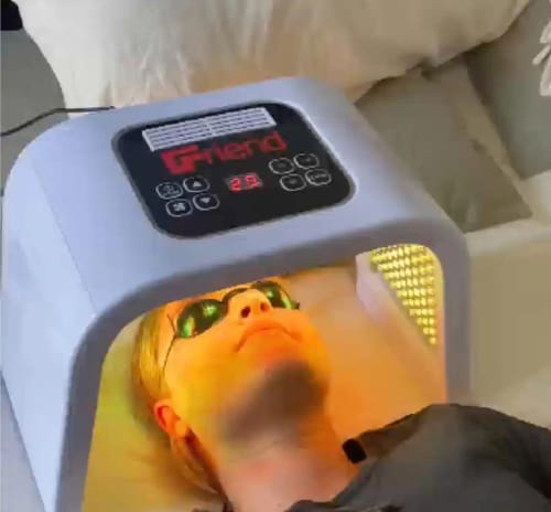 Customer photo review of Friend LED Light Therapy Device
