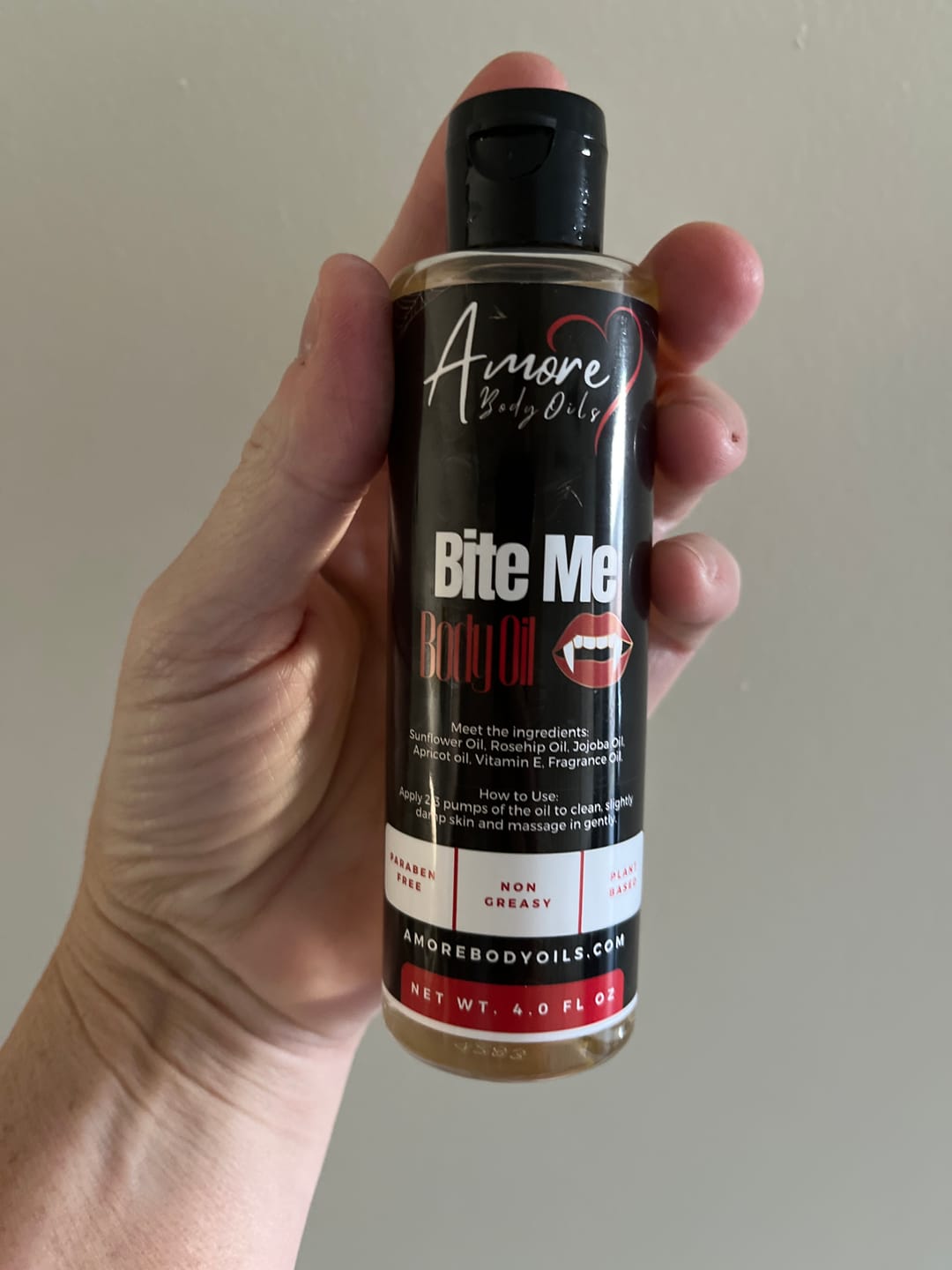 Customer photo review of Bite Me - Body Oil - Limited Edition