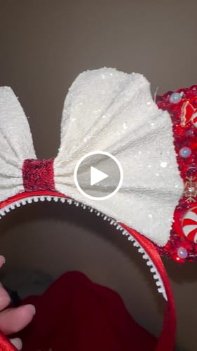 Customer video review of Christmas Snowflake Sparkle Mickey Ears