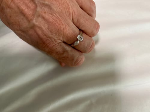 Customer photo review of Cubic Zirconia Dress Ring in Sterling Silver