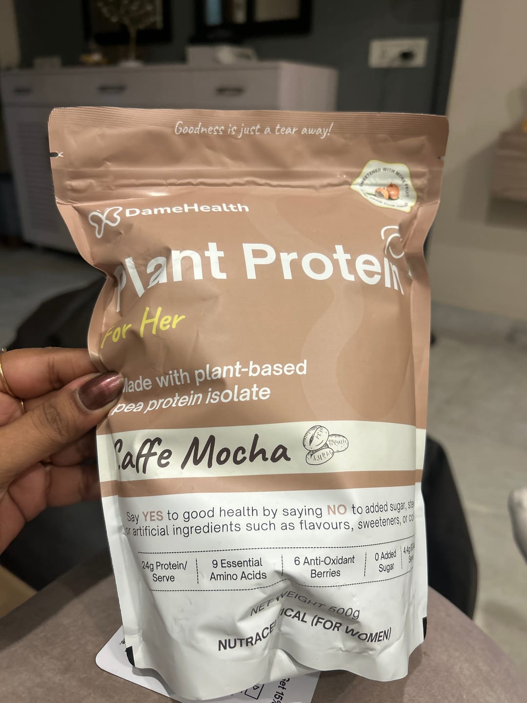 Customer photo review of Plant Protein l All Natural Protein for Women